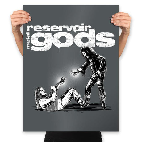 Reservoir Metal Gods - Prints Posters RIPT Apparel 18x24 / Charcoal