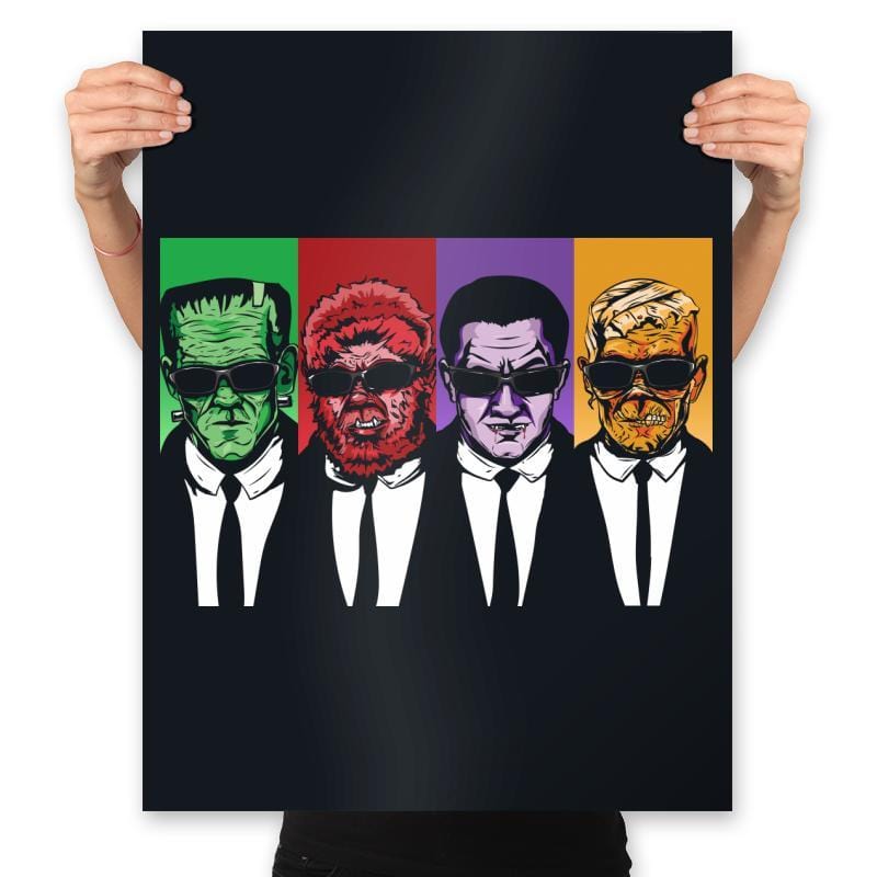 Reservoir Monsters - Prints Posters RIPT Apparel 18x24 / Black
