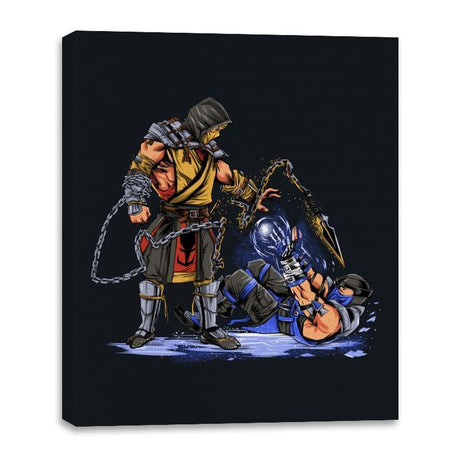 Reservoir Ninjas - Canvas Wraps Canvas Wraps RIPT Apparel 16x20 / Black