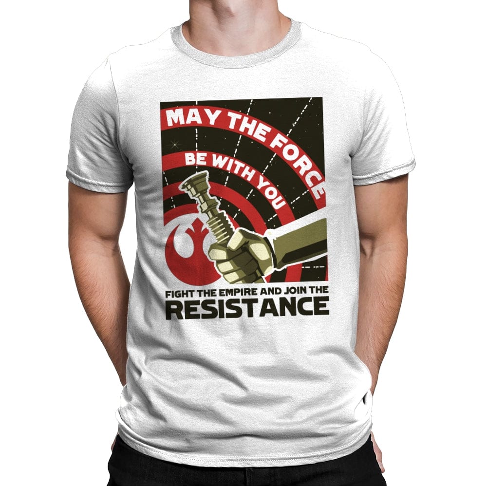 Resist - Mens Premium T-Shirts RIPT Apparel Small / White