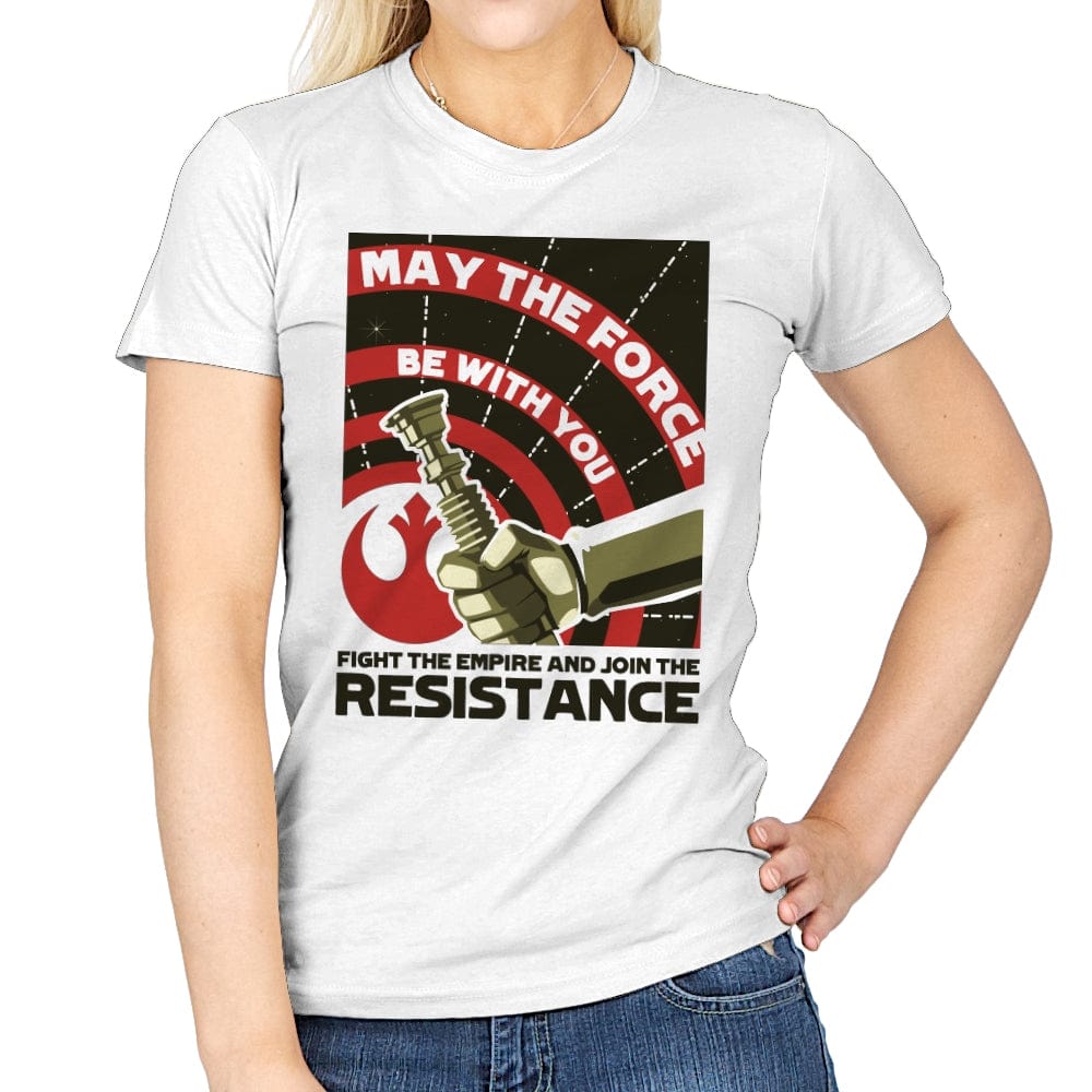 Resist - Womens T-Shirts RIPT Apparel Small / White