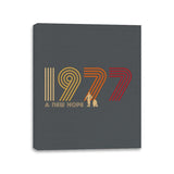 Retro 1977 - Canvas Wraps Canvas Wraps RIPT Apparel 11x14 / Charcoal