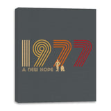 Retro 1977 - Canvas Wraps Canvas Wraps RIPT Apparel 16x20 / Charcoal