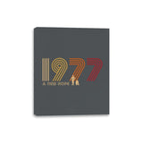 Retro 1977 - Canvas Wraps Canvas Wraps RIPT Apparel 8x10 / Charcoal