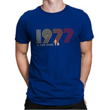 Retro 1977 - Mens Premium T-Shirts RIPT Apparel Small / Royal