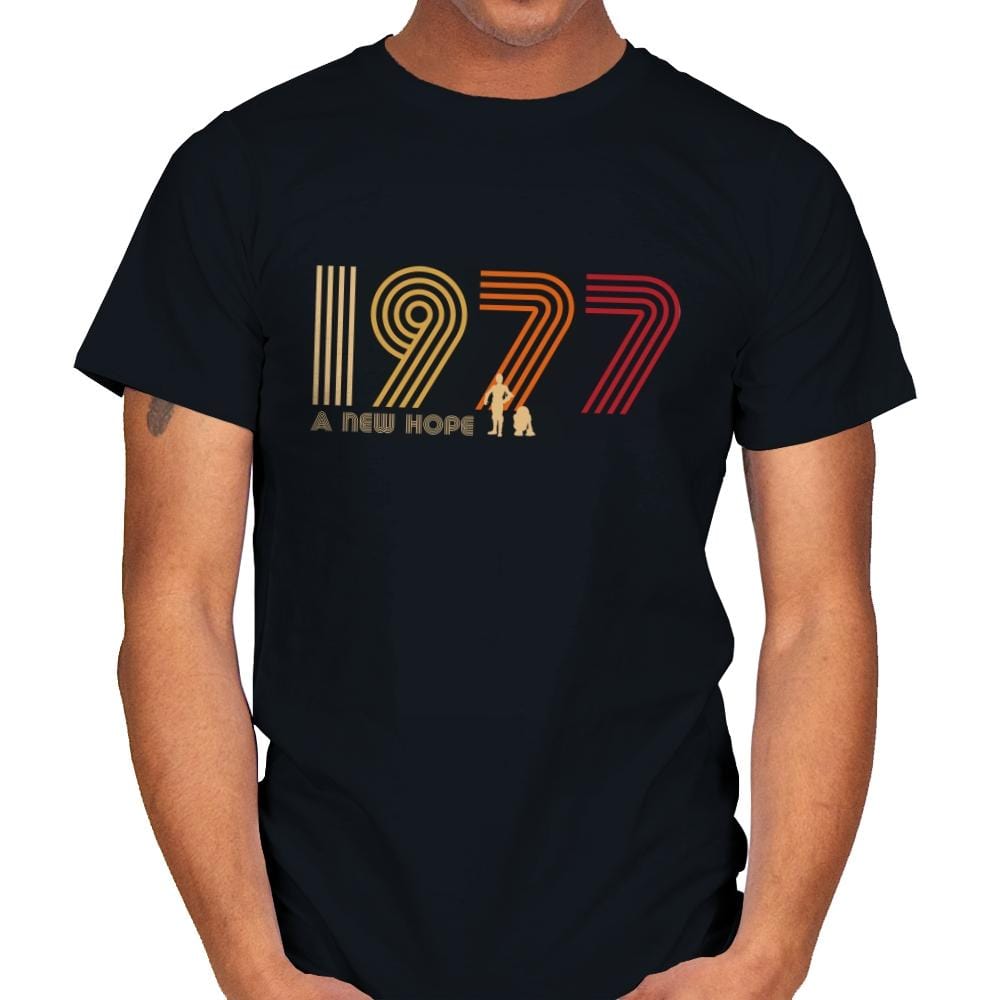 Retro 1977 - Mens T-Shirts RIPT Apparel Small / Black