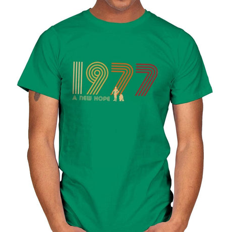 Retro 1977 - Mens T-Shirts RIPT Apparel Small / Kelly