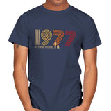 Retro 1977 - Mens T-Shirts RIPT Apparel Small / Navy