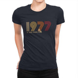 Retro 1977 - Womens Premium T-Shirts RIPT Apparel Small / Midnight Navy