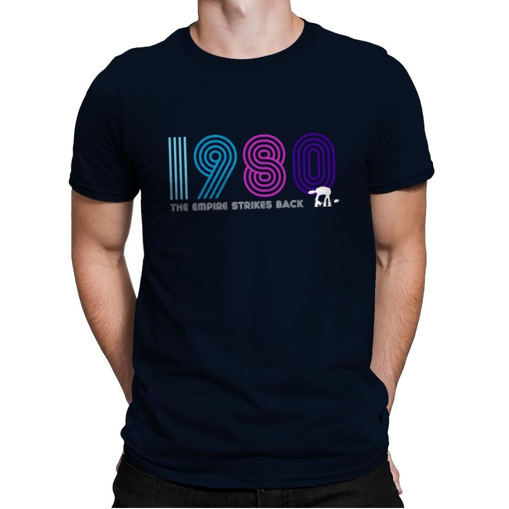 Retro 1980 - Mens Premium T-Shirts RIPT Apparel Small / Midnight Navy