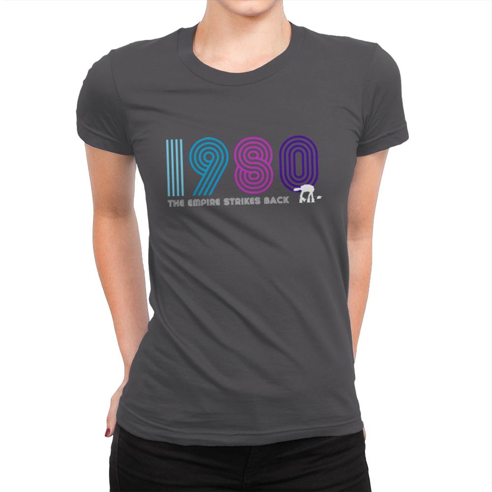 Retro 1980 - Womens Premium T-Shirts RIPT Apparel Small / Heavy Metal