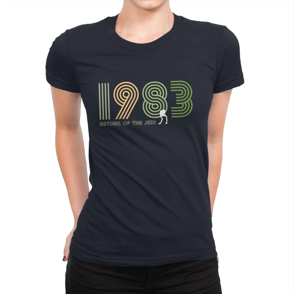 Retro 1983 - Womens Premium T-Shirts RIPT Apparel Small / Midnight Navy
