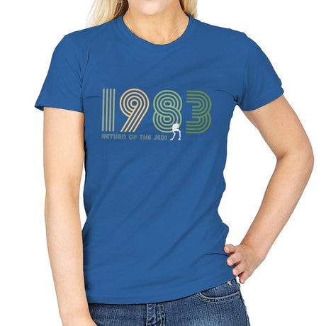 Retro 1983 - Womens T-Shirts RIPT Apparel Small / Royal