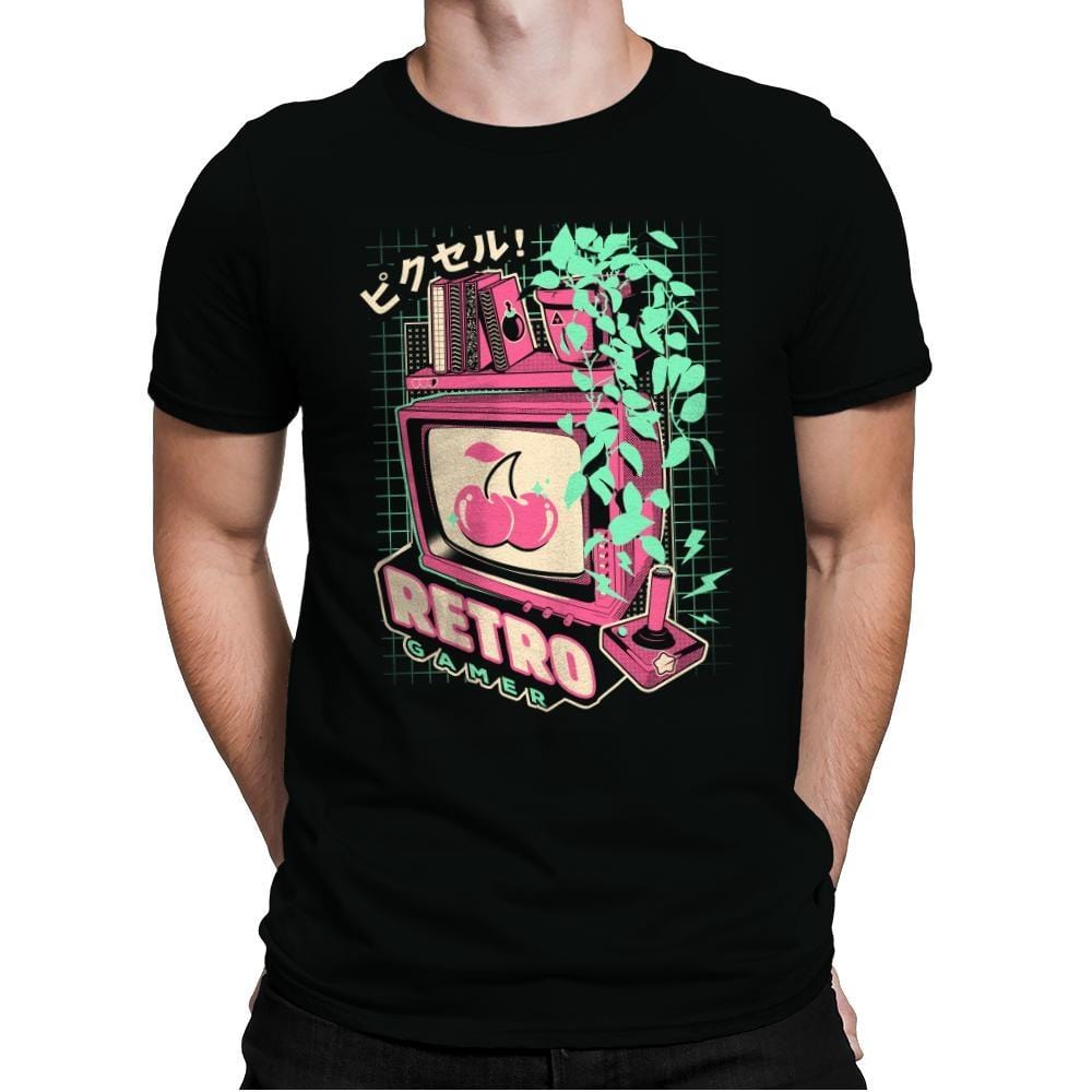 Retro Gaming - Mens Premium T-Shirts RIPT Apparel Small / Black