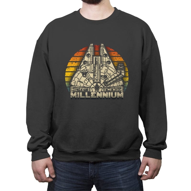 Retro Kessel Runner - Crew Neck Sweatshirt Crew Neck Sweatshirt RIPT Apparel Small / Charcoal