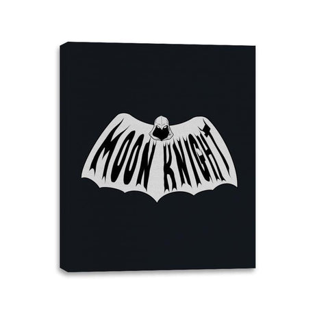 Retro Moon Knight - Canvas Wraps Canvas Wraps RIPT Apparel 11x14 / Black