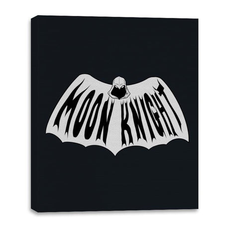Retro Moon Knight - Canvas Wraps Canvas Wraps RIPT Apparel 16x20 / Black