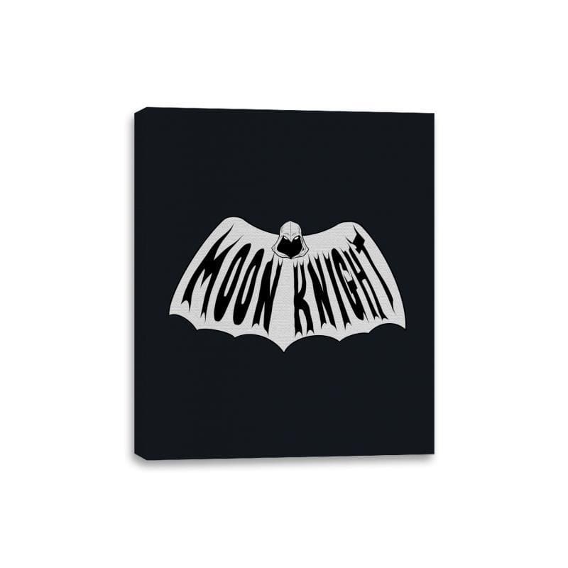Retro Moon Knight - Canvas Wraps Canvas Wraps RIPT Apparel 8x10 / Black