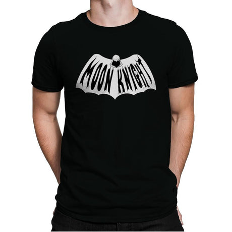 Retro Moon Knight - Mens Premium T-Shirts RIPT Apparel Small / Black