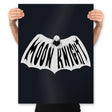 Retro Moon Knight - Prints Posters RIPT Apparel 18x24 / Black
