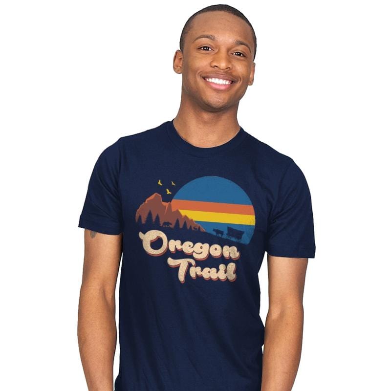 Retro Oregon Trail - Mens T-Shirts RIPT Apparel