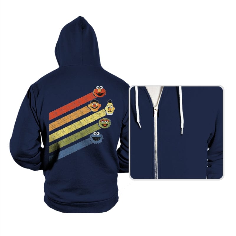 Retro Sesame - Hoodies Hoodies RIPT Apparel Small / Navy