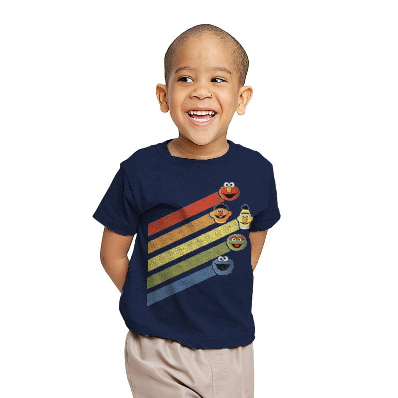 Retro Sesame - Youth T-Shirts RIPT Apparel X-small / Navy