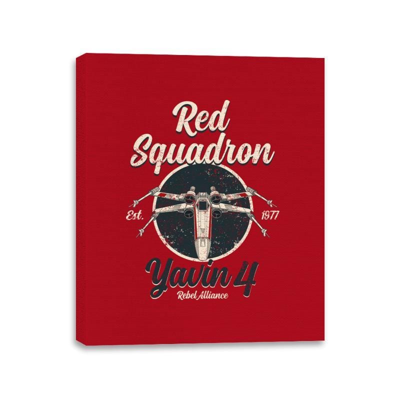 Retro Squadron - Canvas Wraps Canvas Wraps RIPT Apparel 11x14 / Red