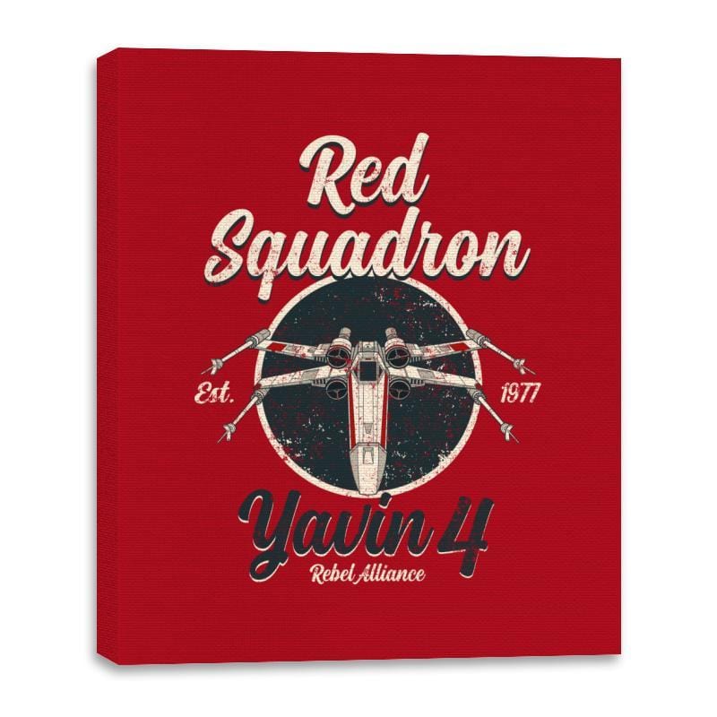 Retro Squadron - Canvas Wraps Canvas Wraps RIPT Apparel 16x20 / Red