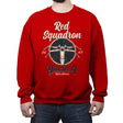 Retro Squadron - Crew Neck Sweatshirt Crew Neck Sweatshirt RIPT Apparel Small / Red