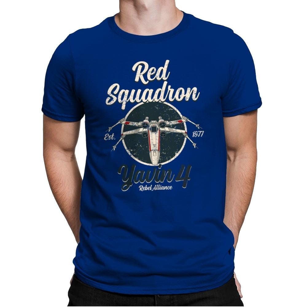 Retro Squadron - Mens Premium T-Shirts RIPT Apparel Small / Royal
