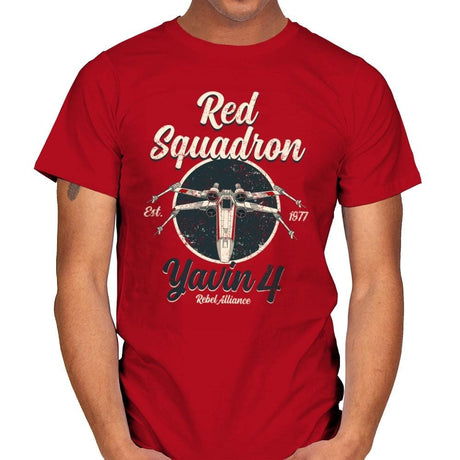 Retro Squadron - Mens T-Shirts RIPT Apparel Small / Red