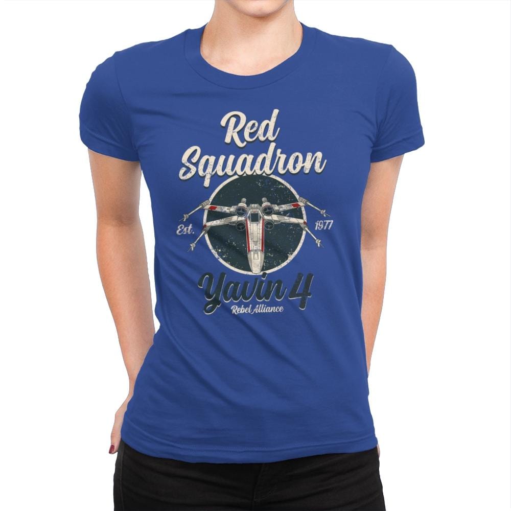 Retro Squadron - Womens Premium T-Shirts RIPT Apparel Small / Royal