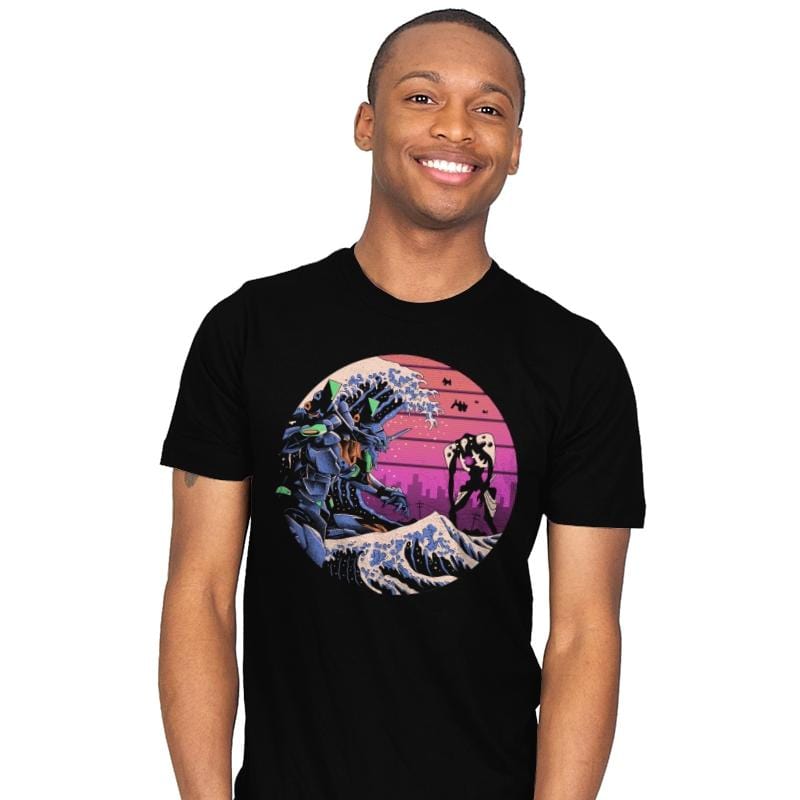Retro Wave EVA - Mens T-Shirts RIPT Apparel