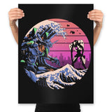 Retro Wave EVA - Prints Posters RIPT Apparel 18x24 / Black
