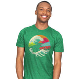 Retro Wave Kaiju - Mens T-Shirts RIPT Apparel 4x-large / Kelly