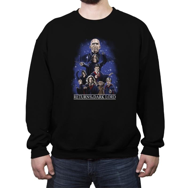 Return of the Dark Lord - Crew Neck Sweatshirt Crew Neck Sweatshirt RIPT Apparel Small / Black