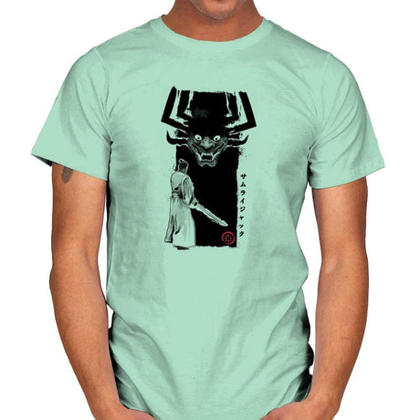Return of the Samurai - Sumi Ink Wars - Mens T-Shirts RIPT Apparel Small / Mint Green