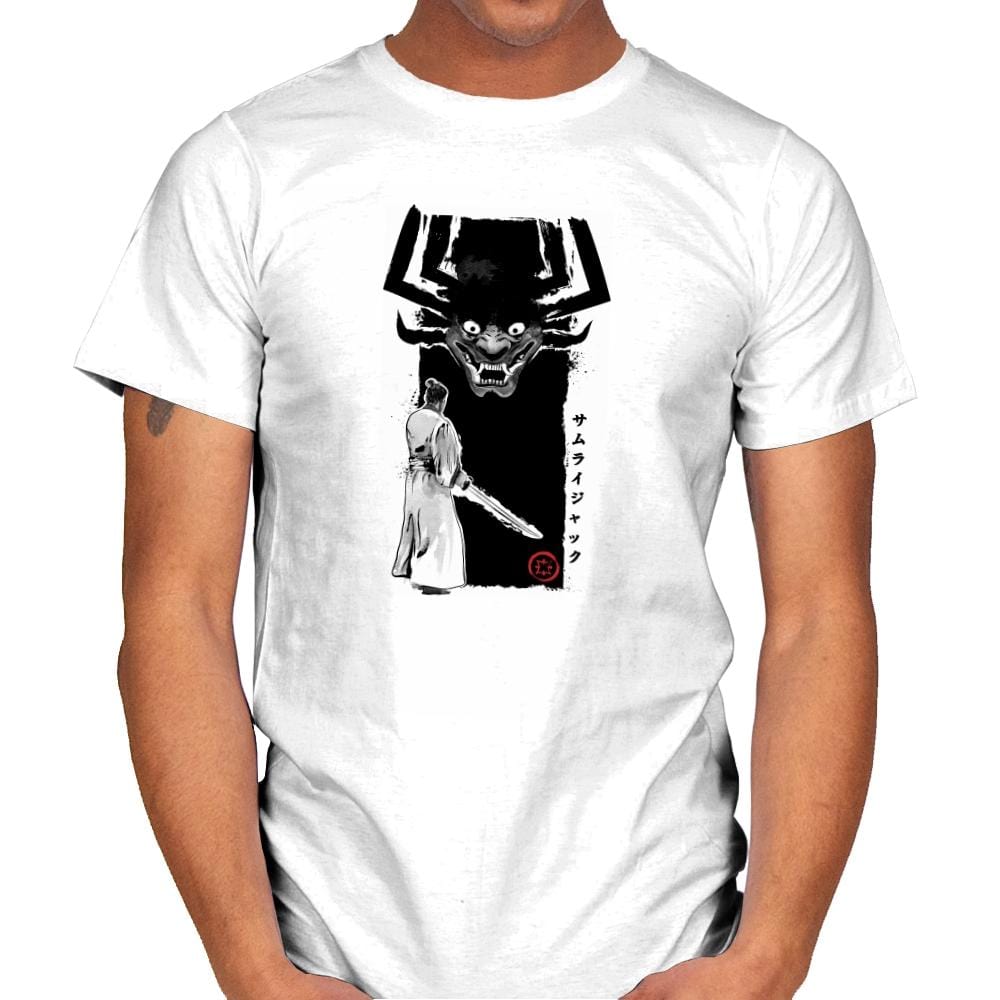 Return of the Samurai - Sumi Ink Wars - Mens T-Shirts RIPT Apparel Small / White