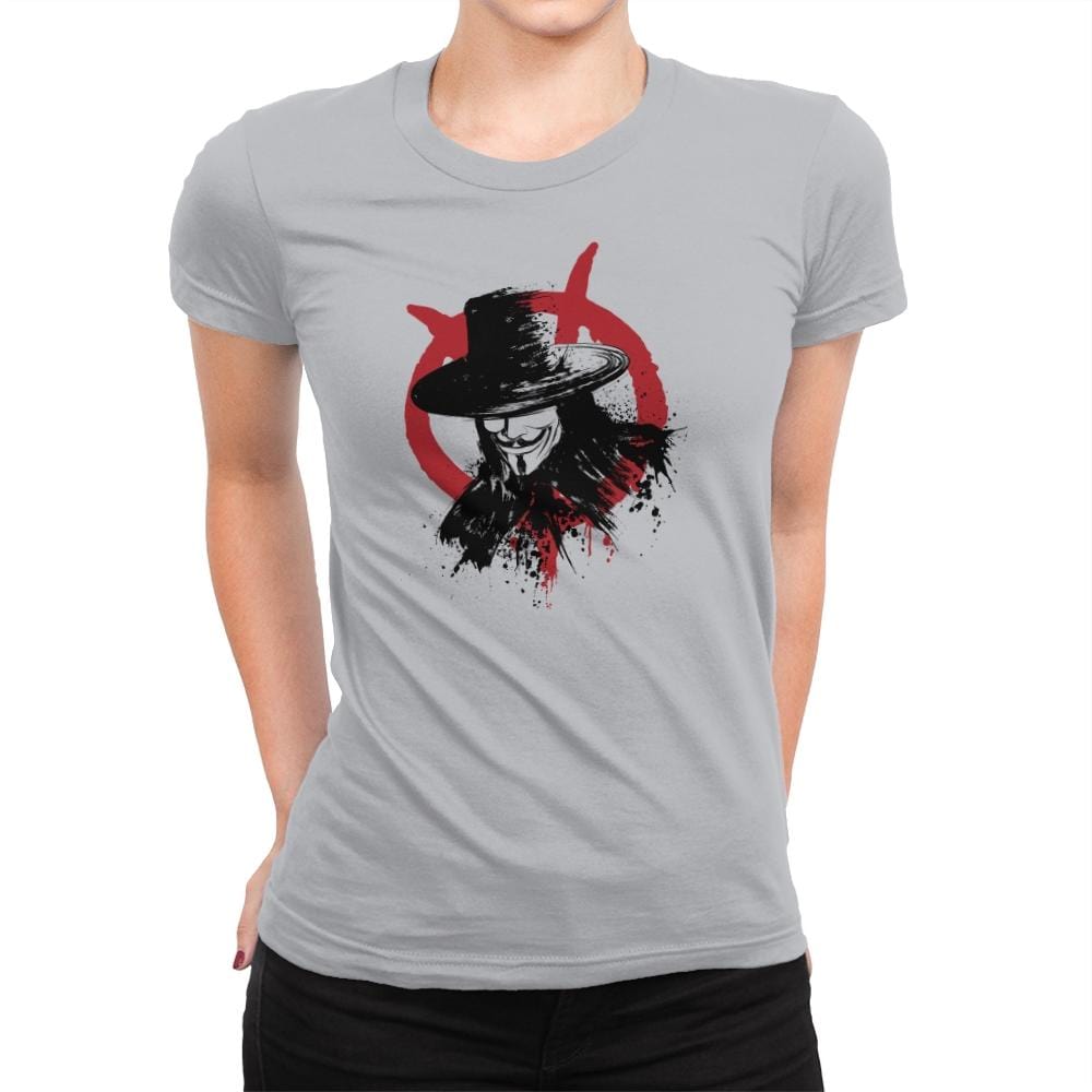 Revolution is Coming - Sumi Ink Wars - Womens Premium T-Shirts RIPT Apparel Small / Heather Grey