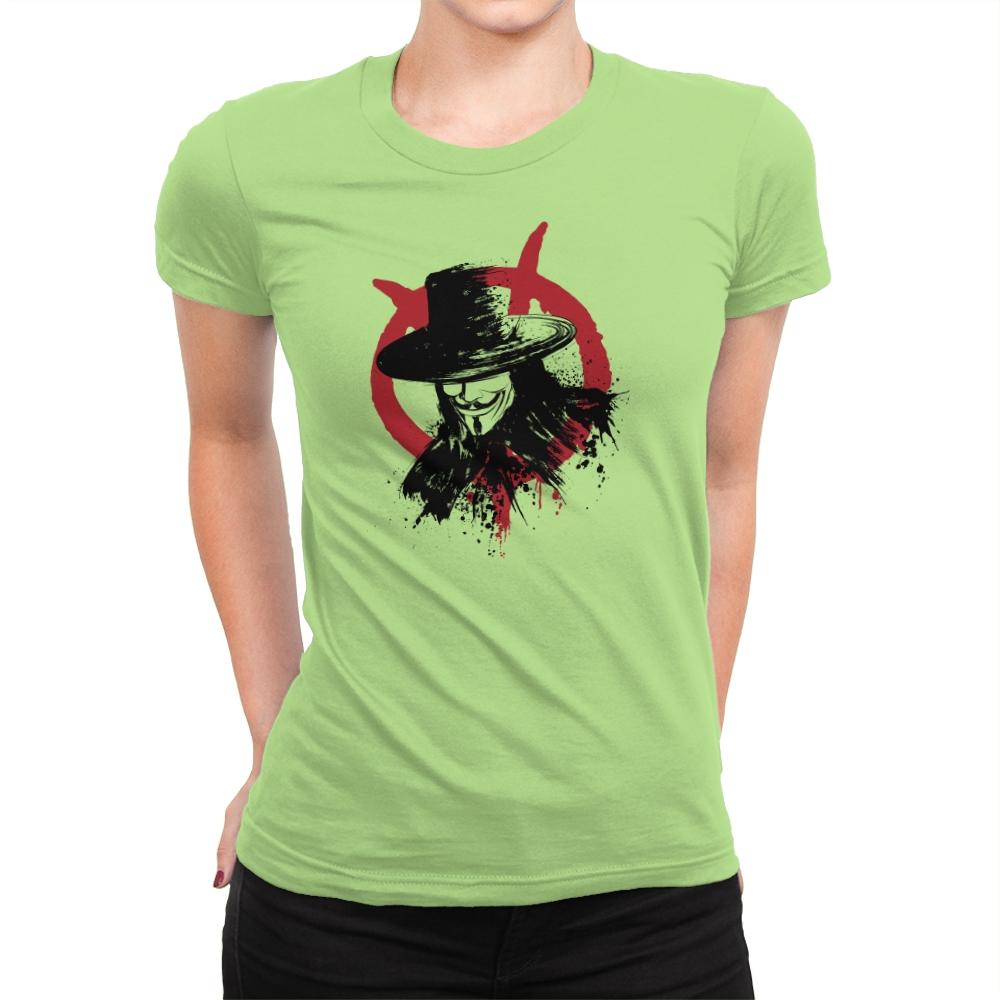 Revolution is Coming - Sumi Ink Wars - Womens Premium T-Shirts RIPT Apparel Small / Mint
