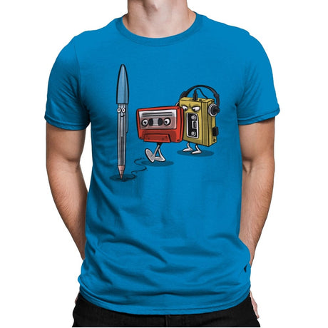 Rewind Attraction - Mens Premium T-Shirts RIPT Apparel Small / Turqouise