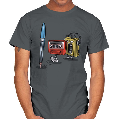 Rewind Attraction - Mens T-Shirts RIPT Apparel Small / Charcoal