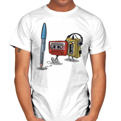 Rewind Attraction - Mens T-Shirts RIPT Apparel Small / White