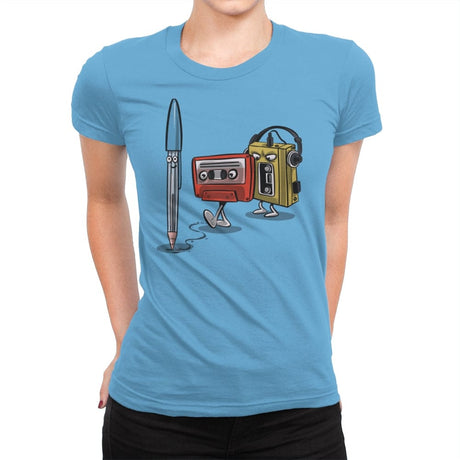 Rewind Attraction - Womens Premium T-Shirts RIPT Apparel Small / Turquoise