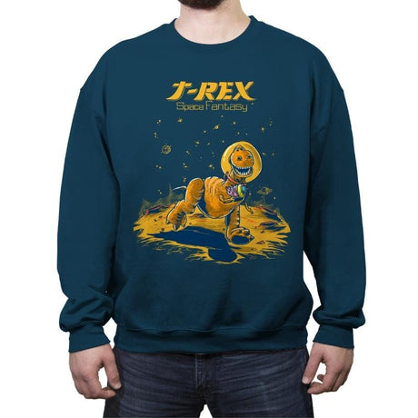 Rex Space Fantasy - Crew Neck Sweatshirt Crew Neck Sweatshirt RIPT Apparel