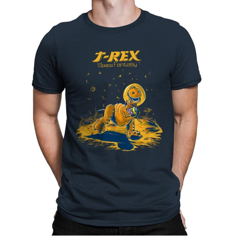 Rex Space Fantasy - Mens Premium T-Shirts RIPT Apparel Small / Indigo