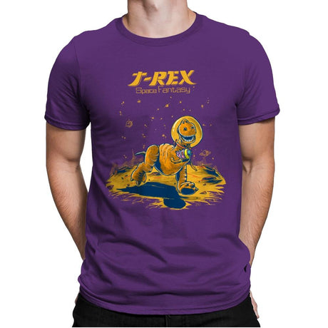 Rex Space Fantasy - Mens Premium T-Shirts RIPT Apparel Small / Purple Rush