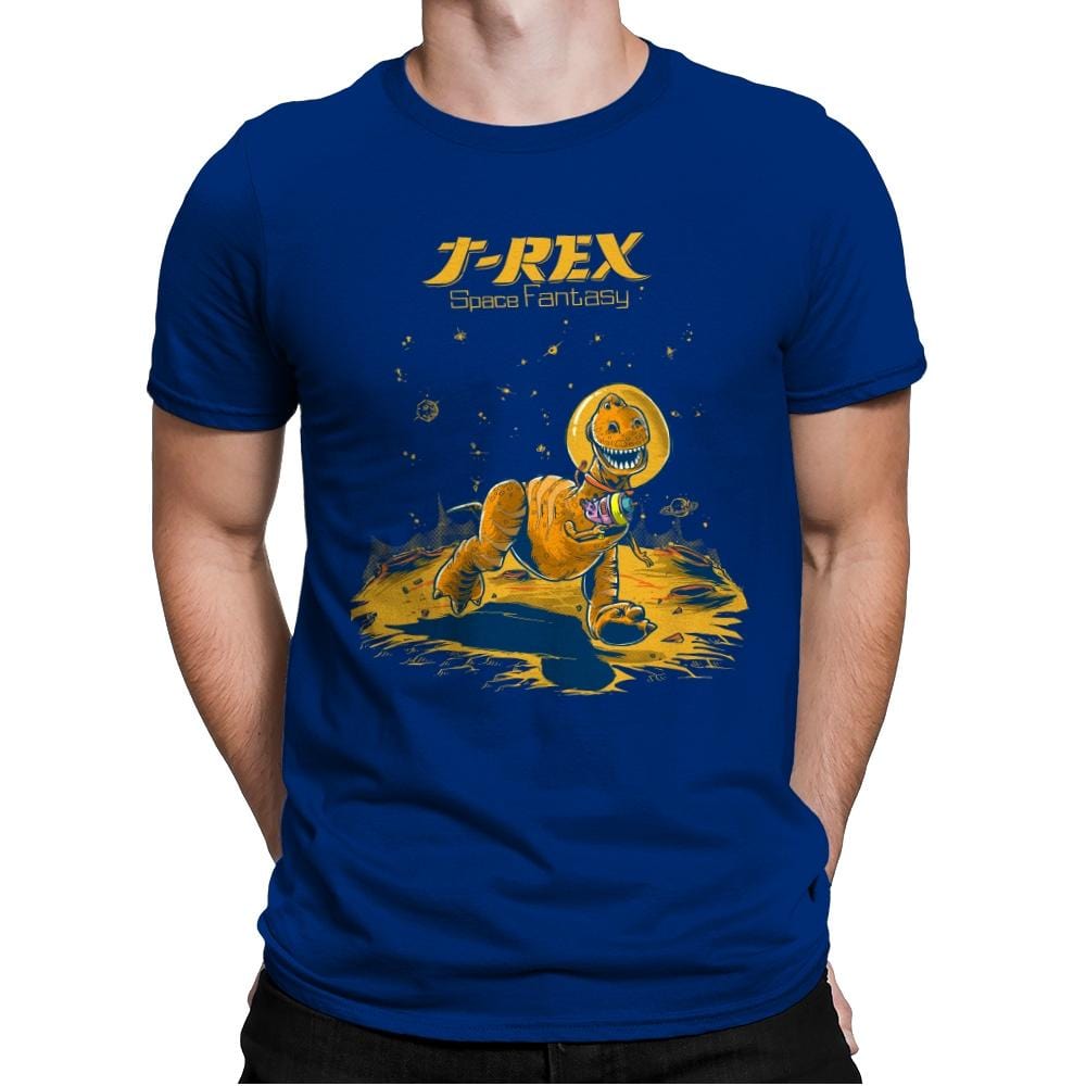 Rex Space Fantasy - Mens Premium T-Shirts RIPT Apparel Small / Royal