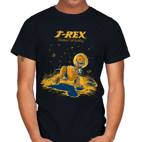 Rex Space Fantasy - Mens T-Shirts RIPT Apparel Small / Black